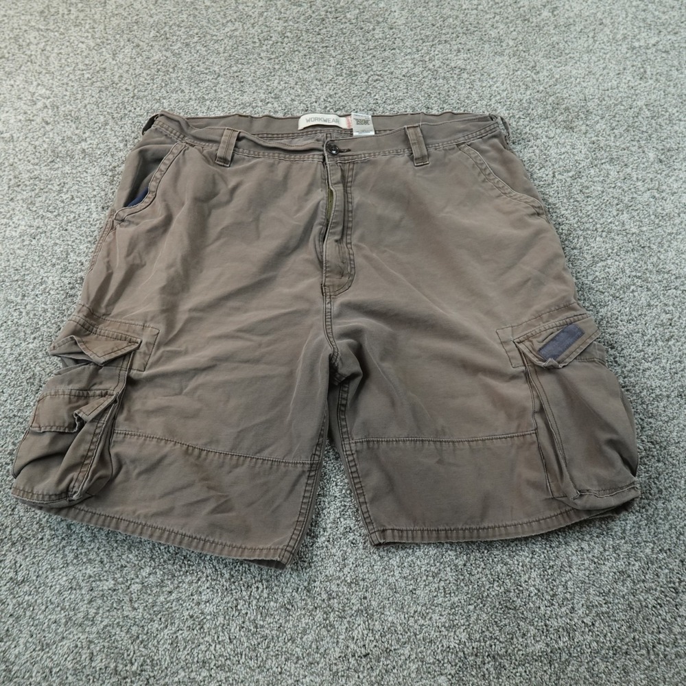 VTG Levis Shorts Mens 42 Brown Cargo Workwear Military Army Work Hiking Y2K 00s